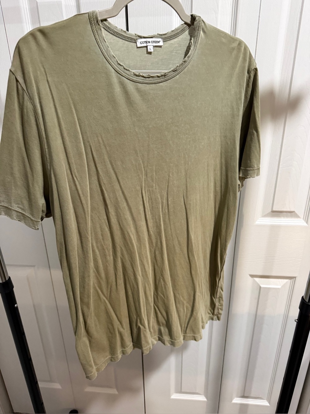 Cotton Citizen Short Sleeve Green Men’s Large Tee Shirt - Preowned